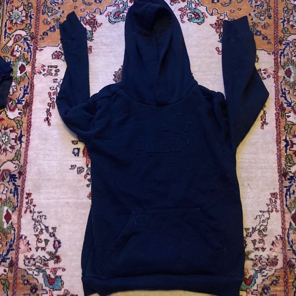 puma black hoodie